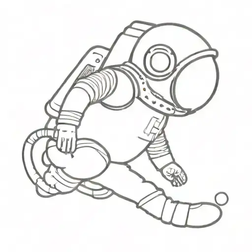 Astronaut Floating Bong