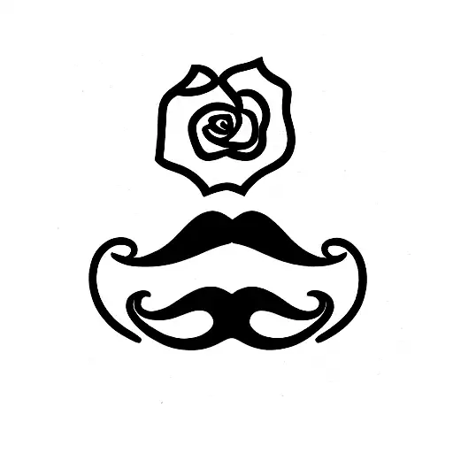 Moustache And Rose