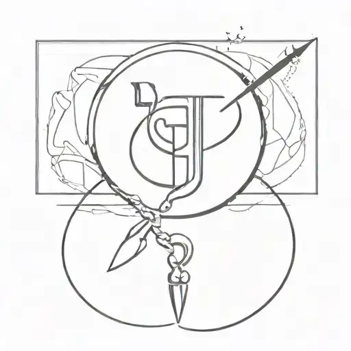 Venus Sign And Ivf Needle Intertwined Symbolizing The Client's Love