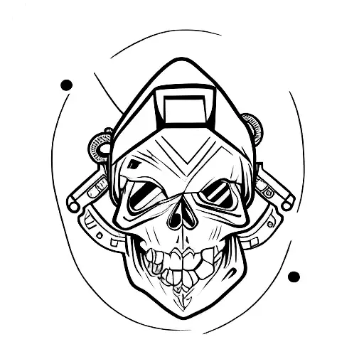 A Gaming Controller Morphed Into A Skull