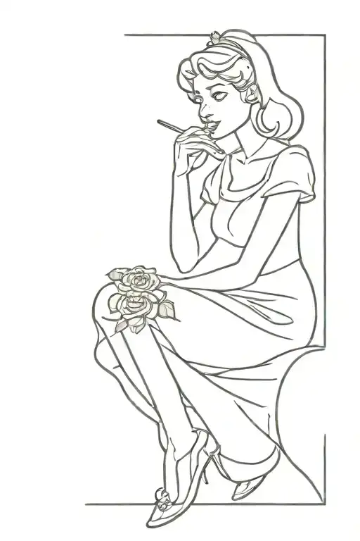 Cinderella Staying On Rose Smoking Weed