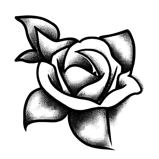 Dainty Flower With A Stem And 5 Leaves