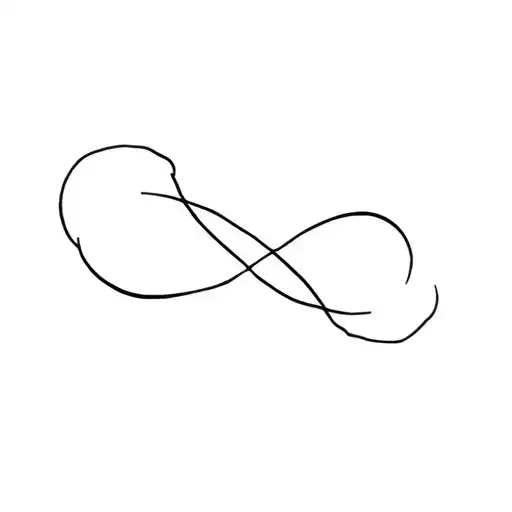 Infinity Symbol With Wave Forming The Shape