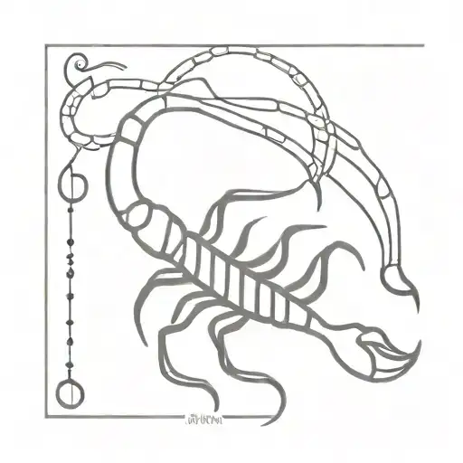 Scorpion Forming Musical Notes