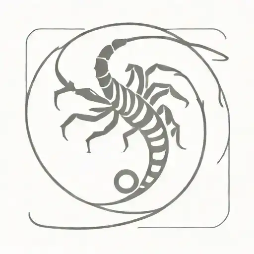 Scorpion Posed Like Quarter Note