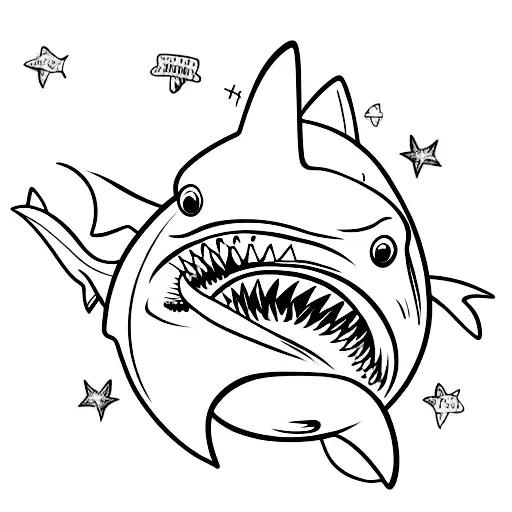 Shark With Text Non Of It Is Real