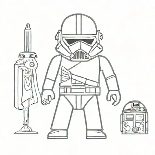 Tiny Simple Star Wars