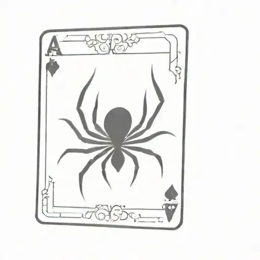 Spider And Ace Playing Card