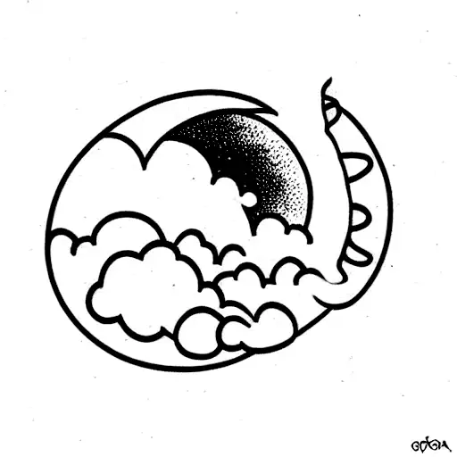 A Moon From Which Crater-like Mushrooms Are Emerging