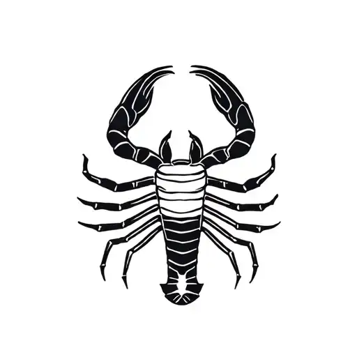 Gemini Scorpion Tatto Horoscope Symbol