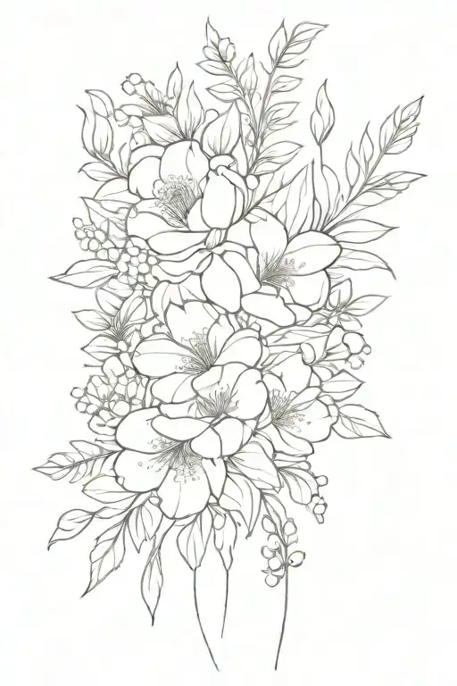 Birth Flower Bouquet