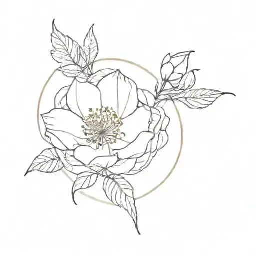 October Birth Flower Surrounded