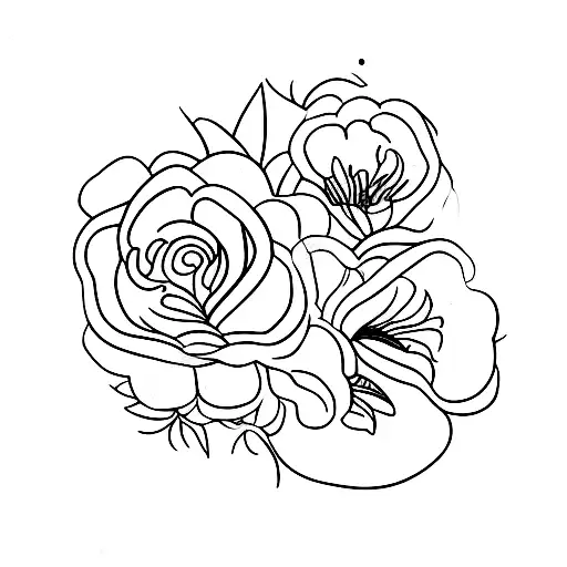 January Birth Flower Bunch