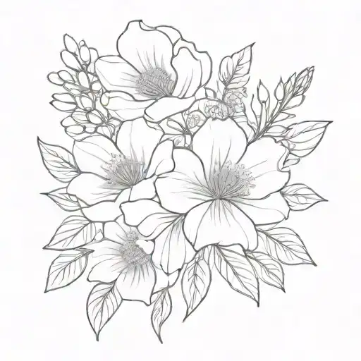 Birth Flower Bouquet