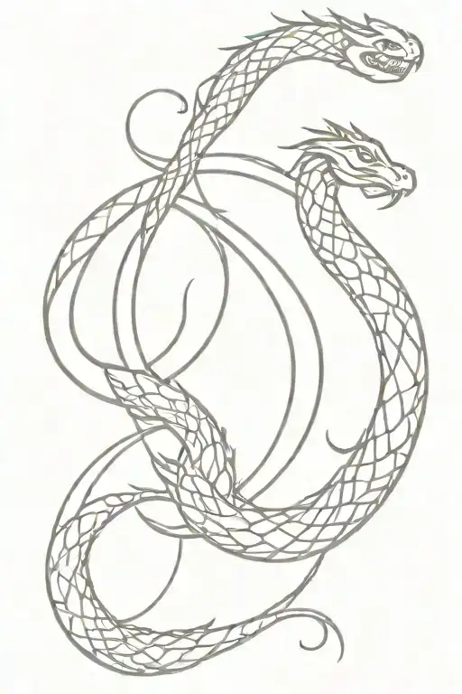 Snake And Dragon