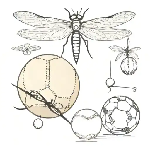 A Dragon Fly A Baseball A Soccer Ball A Pearl