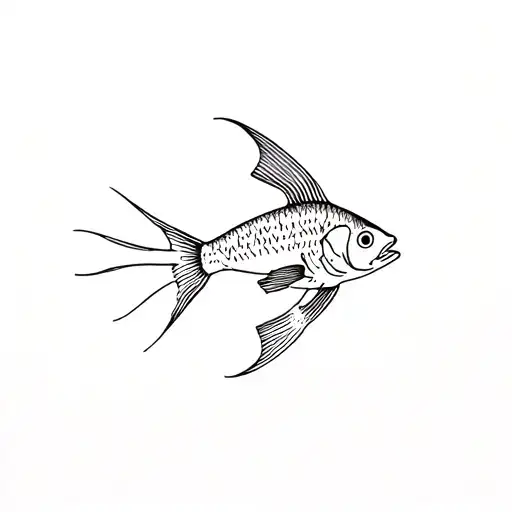 Astro Fish Aries Gemini Tattoo Minimalist