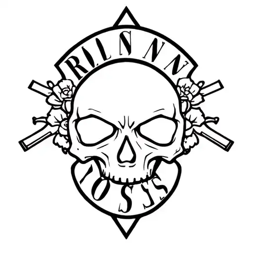 Skull An Guns N Roses