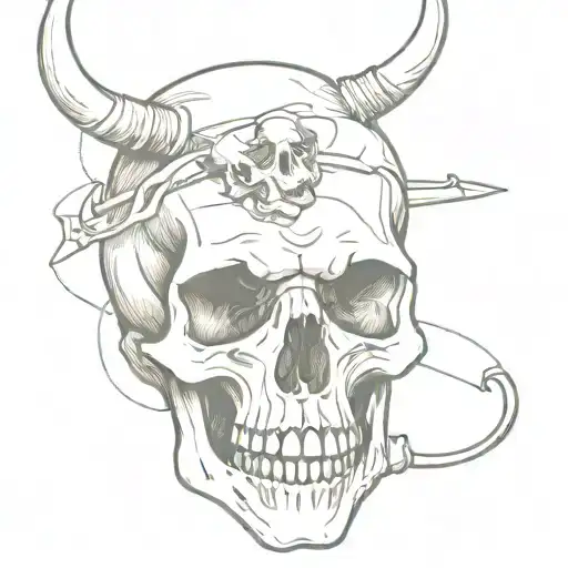 A Skull With A Slaughterhouse Inside