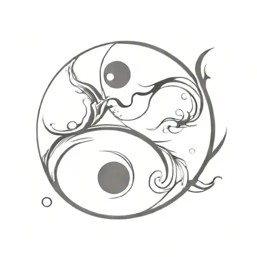 Smoke Yin Yang Symbol