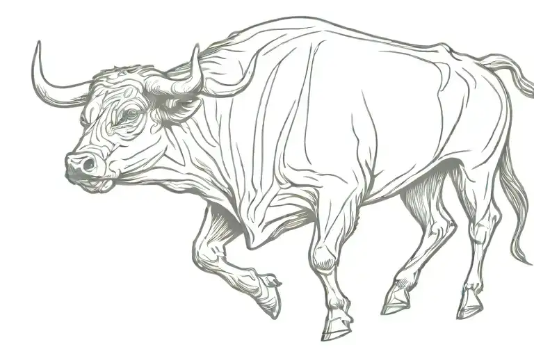Bucking Bull Standing