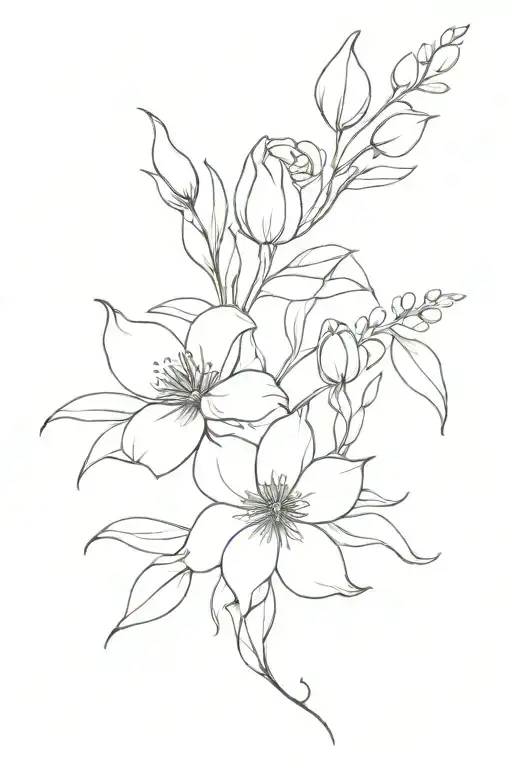 Birth Flower Bouquet