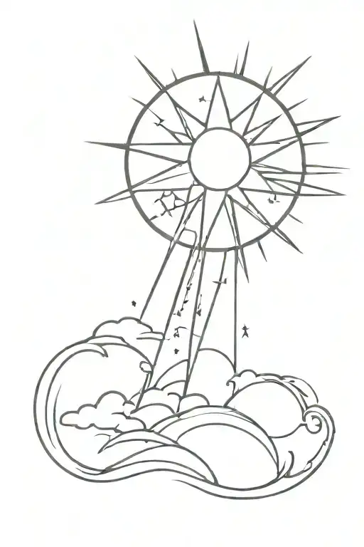 Morningstar With Sun Rays