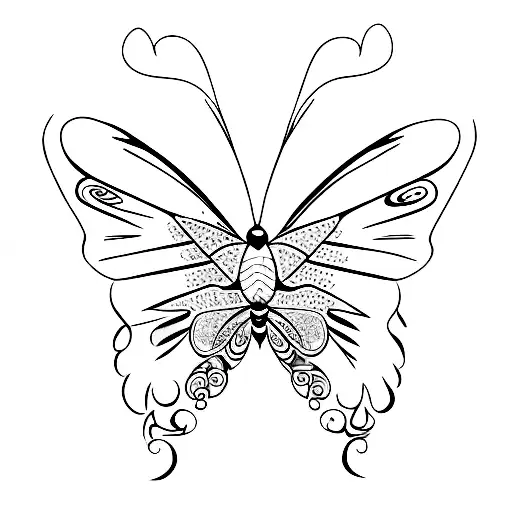 Butterfly With One Wing Made From Shattered Glass