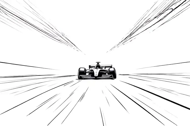 Formule 1 Car Racing Scene