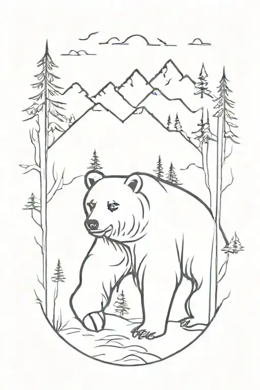 Bear With A Forest