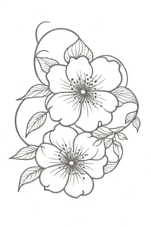 Birth Month Flowers Intertwined