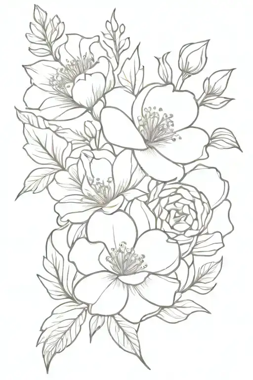 September And January Birth Flower Bouquet