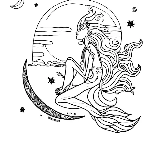 Moon Mermaids Pirates Planets