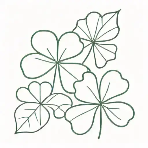 Leaf Clover With Stipple Shading
