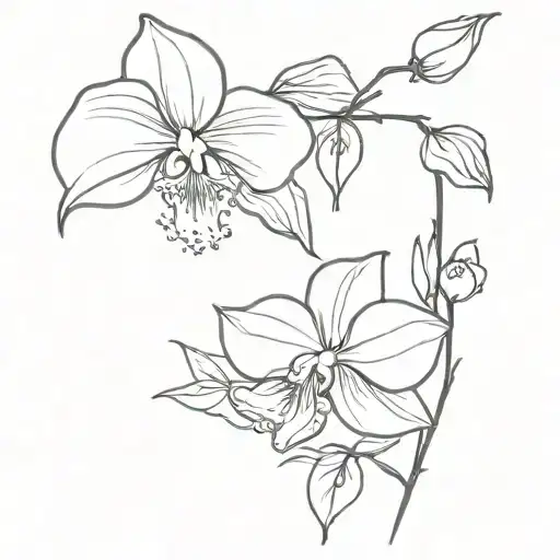 Rose And Orchid Flowers