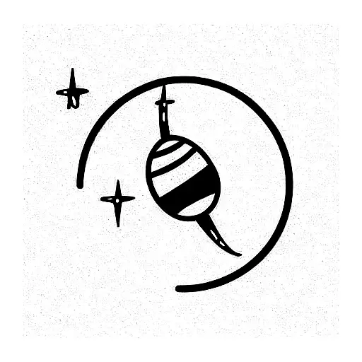 Balck Hole With An Astronaut