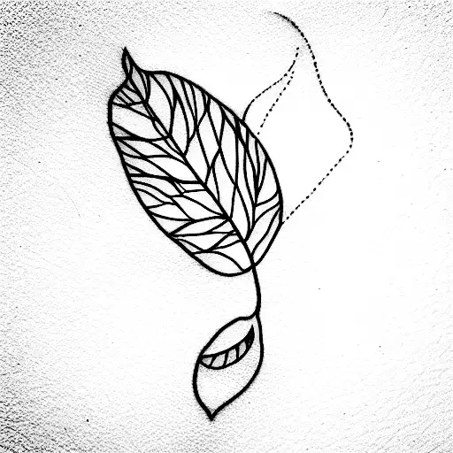 Leaf With Narcissus Flower