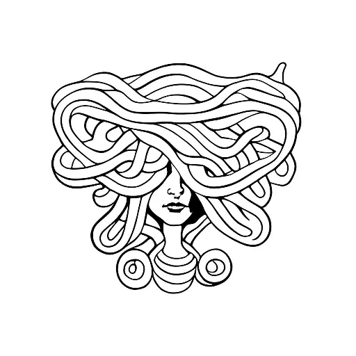 Medusa Holding A Female Child