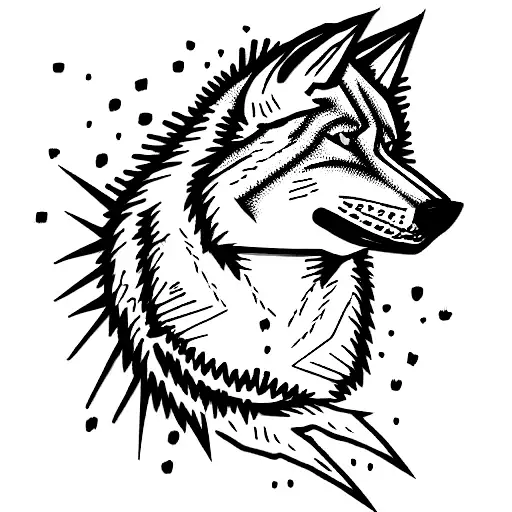 Monster Energy Drink With A Wolf