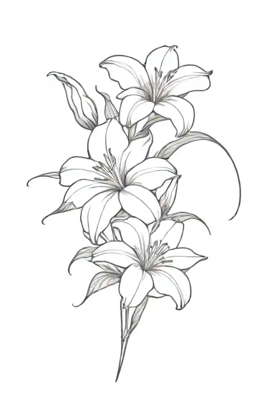 Lilium Rose Morning Glory Bouquet