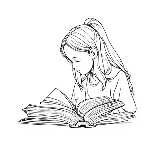 Girl Reading Book
