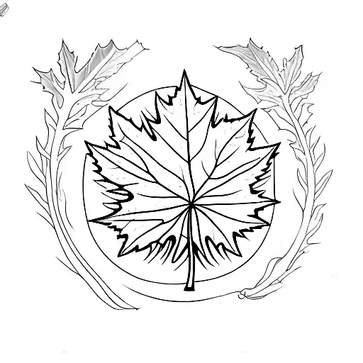 W Within A Toronto Maple Leaf