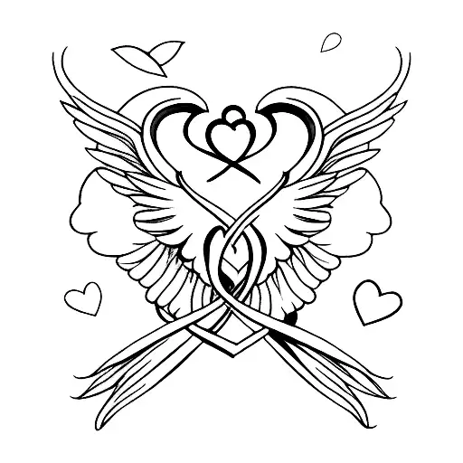 Angel Wings Love Forever