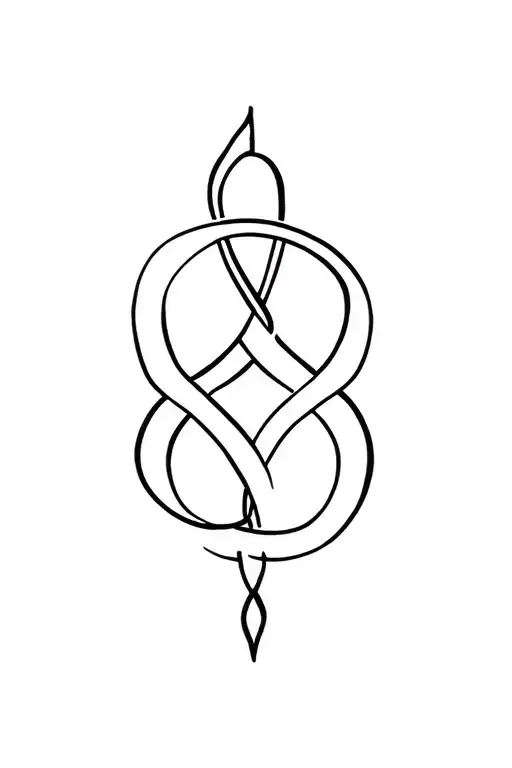 Organ Donor Symbol Intertwined
