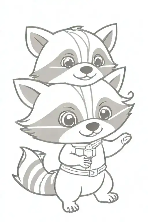 Baby Rocket Raccoon Holding