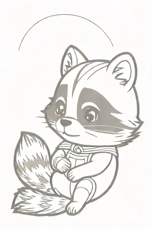 Baby Rocket Raccoon Holding