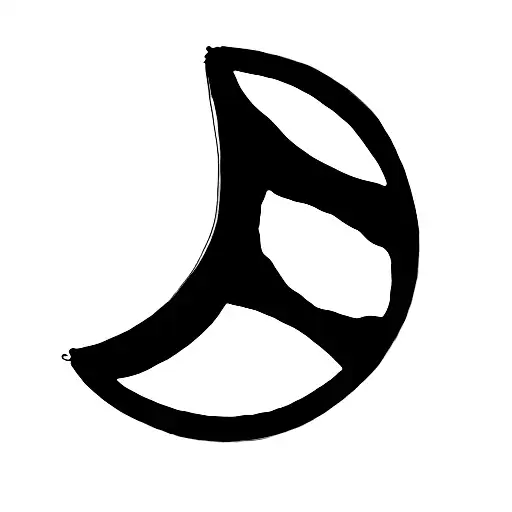 A Crescent Moon Wrapped In Something Meaning The Ups And Down Of Life