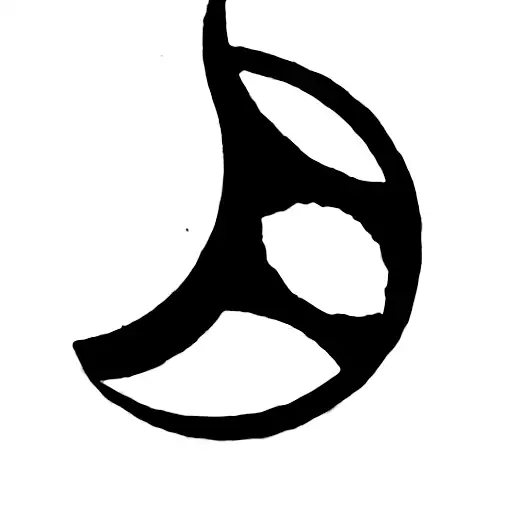 A Crescent Moon Wrapped In Something Meaning The Ups And Down Of Life