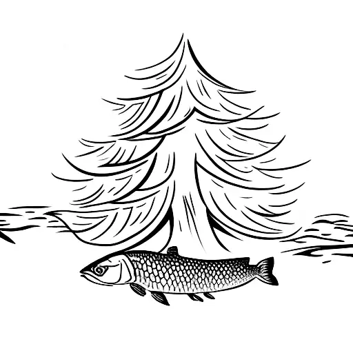 Cypress Tree With Trout