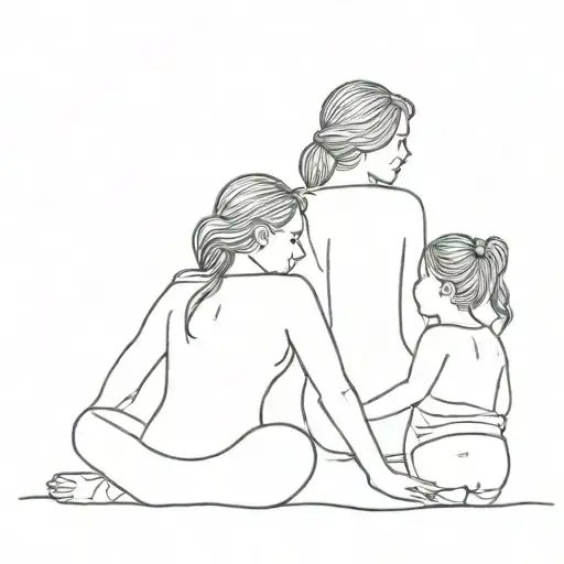 2 Daughters And A Mom